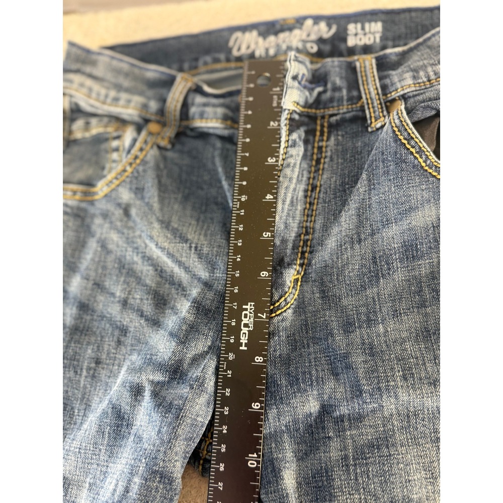 Wrangler Retro Slim Boot Jeans Medium Wash Denim Pants Womens 29x34 - Picture 3 of 13